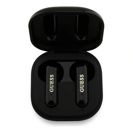 CG Mobile guess metal logo bluetooth fülhallgató sztereo (v5.3, tws, mikrofon, zajszűrő, ipx5 vízálló, töltőtok, fekete)