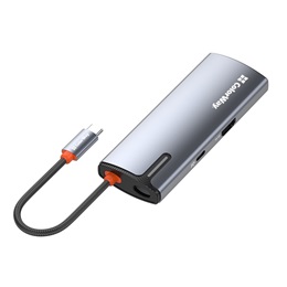 ColorWay CW-HUB01 USB-C 5 az 1-ben dokkoló (HDMI 4K 30Hz, USB-C PD 100W, 3x USB A 3.0, sötétszürke)