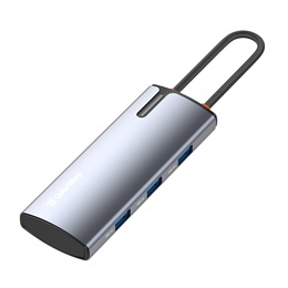 ColorWay CW-HUB01 USB-C 5 az 1-ben dokkoló (HDMI 4K 30Hz, USB-C PD 100W, 3x USB A 3.0, sötétszürke)