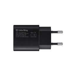 ColorWay USB töltő adapter 25W (USB Type-C, PD 3.0, PPS, 3A, fekete)
