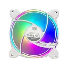 Cooler Master MasterFan MF120 Halo2 ARGB hűtő ventilátor (120 mm, PWM, puskacsapágy, 27 dBA, fehér)