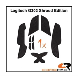 Corepad Logitech G303 Shroud Edition Soft Grips fekete