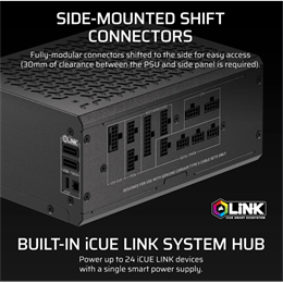 Corsair HXi SHIFT HX1200i tápegység (1200 W, Cybenetics Platinum, ATX, teljesen moduláris)