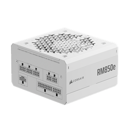 Corsair RM850e tápegység (850W, 80+ Gold, moduláris, ATX 3.1, PCIe 5.1, 12 cm ventilátor, fehér)