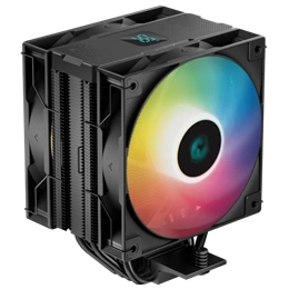 DeepCool AG400 Digital Plus processzor hűtő (120 mm, PWM, 500-2100 RPM, hidrodinamikus csapágy, címezhető RGB, fekete)