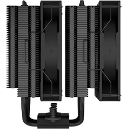 DeepCool AG620 BK ARGB CPU hűtő (2x120 mm ventilátor, PWM, max 1850 rpm, 29,4 dBA, hidraulikus csapágy, fekete)