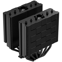 DeepCool AG620 BK ARGB CPU hűtő (2x120 mm ventilátor, PWM, max 1850 rpm, 29,4 dBA, hidraulikus csapágy, fekete)