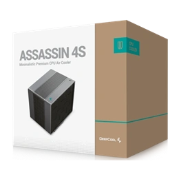 DeepCool Assassin 4S CPU hűtő (140 mm, PWM, max 1800 rpm, 29,3 dBA, FDB, fekete)