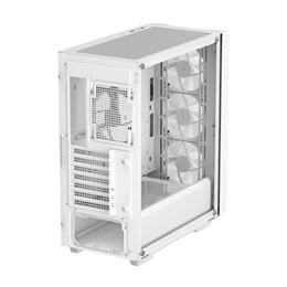 DeepCool CC560 Mesh V2 ház (Midi, 2x 3,5", 3x 2,5", előlapi 2x USB3.0, audio, 3+1 ventilátor, fehér)