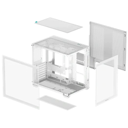 DeepCool CG530 WH (midi torony, ATX, ablakos, fehér)