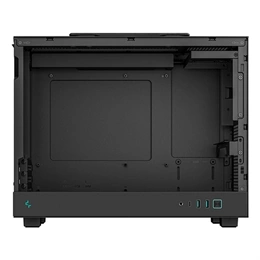 DeepCool CH160 Plus ház (Micro-ATX, 1x 3,5", 1x 2,5", előlap: 2x USB3.0, 1x USB-C, audio, ventilátorok: 0, fekete)