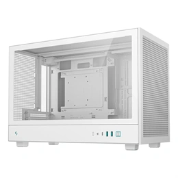 DeepCool CH260 ház (Micro-ATX, 1x 3,5", 1x 2,5", előlapi: 2x USB3.0, 1x USB-C, audio, ventilátor nélkül, fehér)