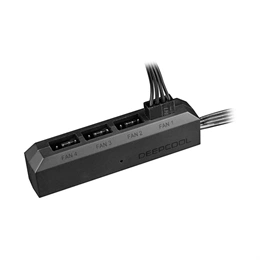 DeepCool FH-04 DP-F04PWM-HUB (4-portos belső hub, 4-pin ×4, PWM támogatás, kompatibilis 3/4-pin ventilátorokkal, 68×13×1