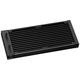 DeepCool MYSTIQUE 240 ARGB vízhűtés (2x 120 mm, 500-2150 rpm, ARGB, max 36,49 dBA, fekete)