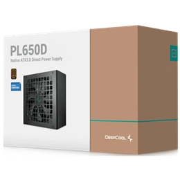 DeepCool PL650-D tápegység (650 W, 80+ Bronze, ATX, fekete)