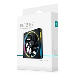 Deepcool FL12 SE hűtő ventilátor (120 mm, PWM, max 1900 rpm, hydro csapágy, fekete)