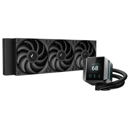 Deepcool Mystique 360 vízhűtés (3x 120 mm ventilátor, 2150 rpm, 36,5 dB, LED, fekete)
