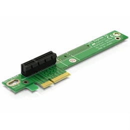 Delock PCIe x4 riser kártya (90° bal, 1U, teljes magasság 32 mm)