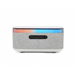 Denver CRQ-225 rádiós ébresztőóra (Bluetooth, vezeték nélküli töltés 15 W, szürke)