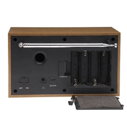 Denver DAB-46DGR rádiós ébresztőóra (DAB+, FM, LCD, 2W RMS, hálózati/4x AA, sötétszürke)