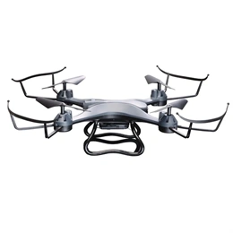 Denver DCW-362 drón (szürke, 6-7 perc üzemidő, 70-80 m hatótáv, 0,3 MP 640×480 30 fps, 380 mAh akkumulátor, Wi-Fi)