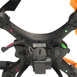 Denver DCW-380 drón (Wi-Fi, 0,3 MP kamera, repülési idő 6-8 perc, 380 mAh akkumulátor, hatótávolság 30-50 m, fekete/nara