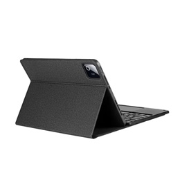 Dux Ducis TK Bluetooth billentyűzet és touchpad (asztali tartó, QWERTY, ceruzatartó, fekete)