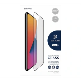 Dux Ducis képernyővédő üveg (2,5D, teljes felületén tapadó, tokbarát, 0,33 mm, 9h, fekete)