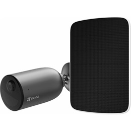 EZVIZ EB3 kültéri akkumulátoros biztonsági kamera (napelem szett 5W, színes éjszakai látás, 3 MP, IP65, 5200 mAh, 256 GB