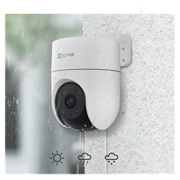 EZVIZ H8C SE kültéri biztonsági kamera (2K, 360° panoráma, színes éjszakai látás, kétirányú beszéd, microSD max. 512 GB,
