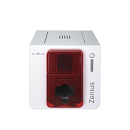 Evolis Zenius Classic egyoldalas kártyanyomtató opciók nélkül, USB, bővíthető (fehér-piros)