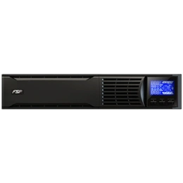 FSP Champ 1000VA (900W, LCD, menedzselhető, USB 2.0, soros port, 3x CEE7 aljzat, rack)