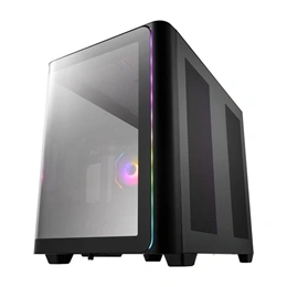 FSP M580-BA (midi torony, ablakos, ATX, fekete)