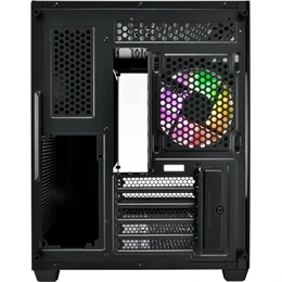 FSP S380 (midi torony, ATX, ablakos, fekete)