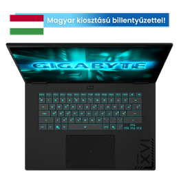 Gigabyte Gaming A16 CVH (16" WUXGA (165Hz), Intel Core i7-13620H (10C/4.9Ghz), 16GB, 1TB SSD, RTX 5060, Magyar bill.)