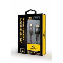 Gembird HDMI-HDMI 2.1 8K Ultra High Speed HDMI with Ethernet cable 3m Black