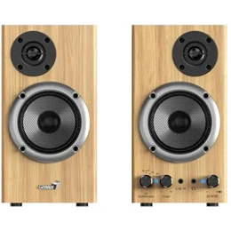 Genius SP-HF520BT 2.0 hangszóró (3,5mm jack, 20w, 40-20000Hz, fa színű)