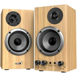 Genius SP-HF520BT 2.0 hangszóró (3,5mm jack, 20w, 40-20000Hz, fa színű)