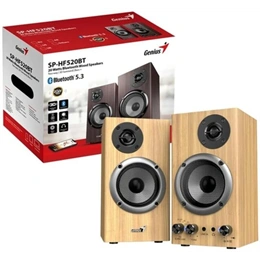 Genius SP-HF520BT 2.0 hangszóró (3,5mm jack, 20w, 40-20000Hz, fa színű)