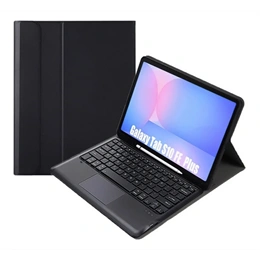 Gigapack tok álló (flip, asztali tartó, Bluetooth billentyűzettel, QWERTY angol, bőr hatású, fekete)
