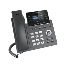 Grandstream GRP2613 VoIP 3 vonalas telefon (2,8" színes LCD kijelző, 2xRJ-45 10/100/1000Mbps, POE, HD kézibeszélő és kih
