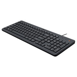 HP 150 billentyűzet (HU, USB-A, teljes méret, 2,5 zónás, 2,5 mm billentyűút, 1 m kábel, fekete)