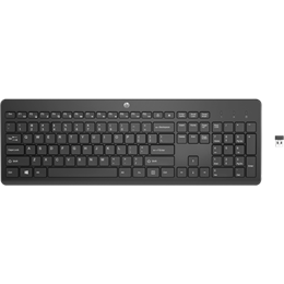 HP 230 vezeték nélküli billentyűzet (HU, 2,4 GHz vezeték nélküli, USB-A vevő, 2xAAA, fekete)