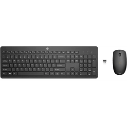 HP 235 vezeték nélküli billentyűzet és optikai egér (HU, vezeték nélküli, 2,4 GHz, 1600 DPI, fekete)