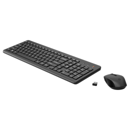 HP 330 billentyűzet és egér (HU, vezeték nélküli 2,4 GHz, optikai egér 1600 dpi, AAA akkumulátor, fekete)
