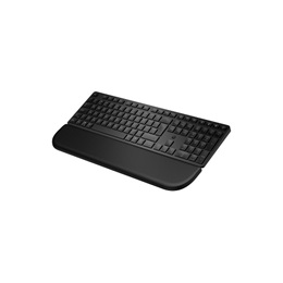 HP 585K vezeték nélküli billentyűzet (HU, több eszközzel, csuklótámasz, 2,4 GHz, Bluetooth, fekete)