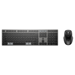 HP 720 vezeték nélküli billentyűzet és egér (HU, többeszközös, Bluetooth, 2,4 GHz, Type-C töltés, éjfekete)