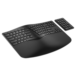 HP 965 ergonomikus vezeték nélküli billentyűzet (HU, Bluetooth, számbillentyűzet, AA elem, koromfekete)