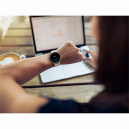 Hama Smartwatch 8900 okosóra, kerek, telefon funkció, alexa, arany