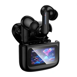 Hoco EQ14 bluetooth fülhallgató sztereo (v5.4, tws, mikrofon, zajszűrő, érintőképernyő, töltőtok, fekete)